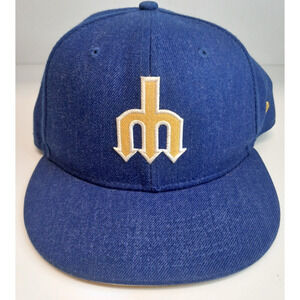 Seattle Mariners Signed New Era 9FIFTY Adjustable Cap Royal Blue Snapback Cap